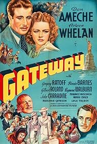 Don Ameche, Gregory Ratoff, Gilbert Roland, and Arleen Whelan in Gateway (1938)