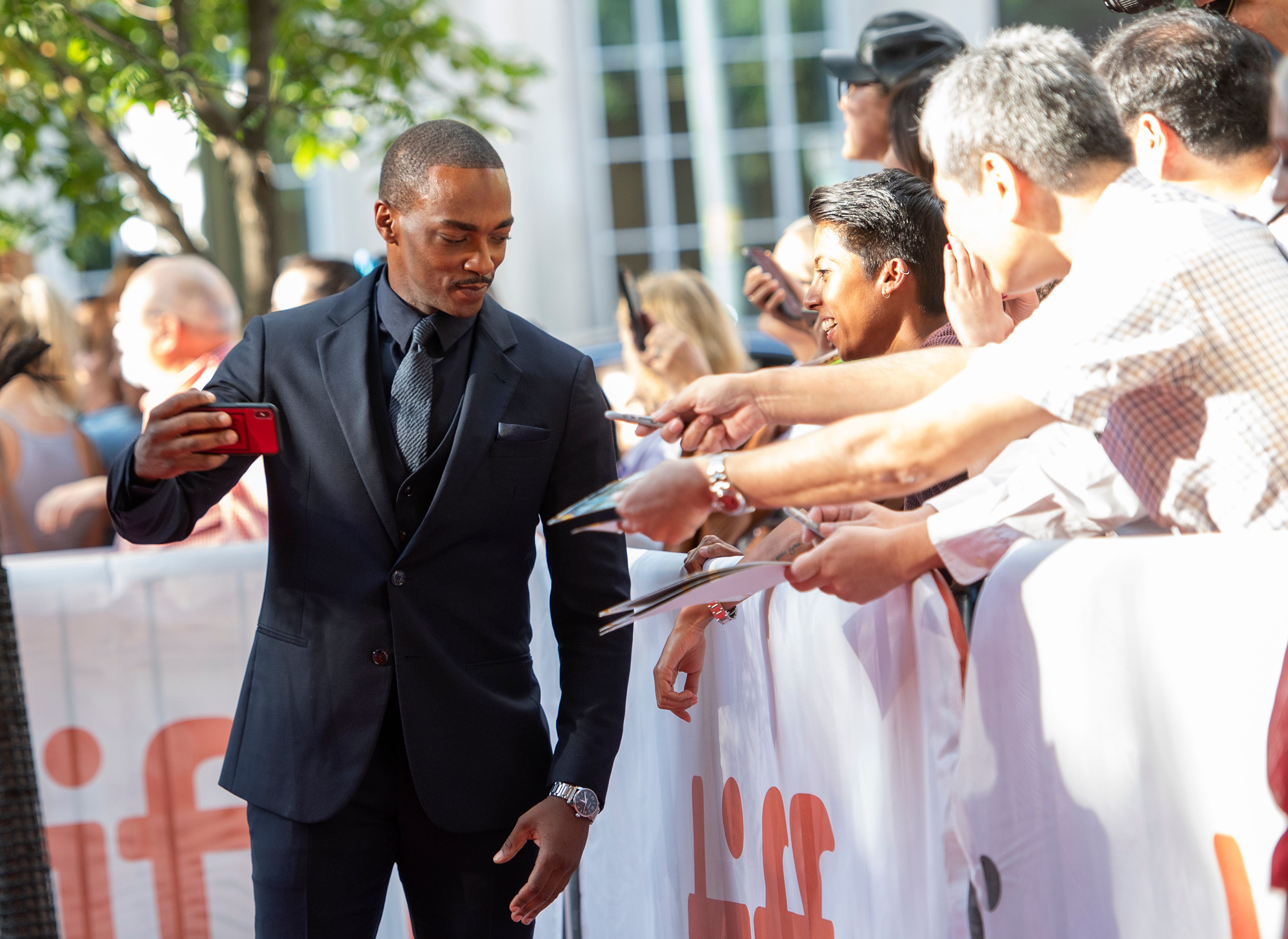 Anthony Mackie at an event for Seberg (2019)