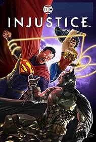 Anson Mount, Justin Hartley, and Janet Varney in Injustice (2021)