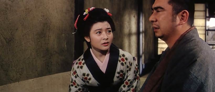 Shintarô Katsu and Miwa Takada in Adventures of Zatoichi (1964)