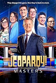 Matt Amodio, Mattea Roach, Ken Jennings, Victoria Groce, James Holzhauer, Amy Schneider, and Yogesh Raut in Jeopardy! Masters (2023)