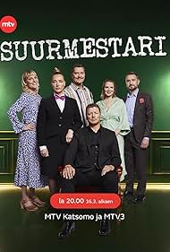 Pirjo Lonka, Jaakko Saariluoma, Joonas Nordman, Pamela Tola, Eero Ritala, and Pilvi Hämäläinen in Suurmestari (2020)