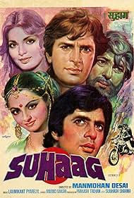 Amitabh Bachchan, Rekha, Shashi Kapoor, Parveen Babi, and Amjad Khan in Suhaag (1979)