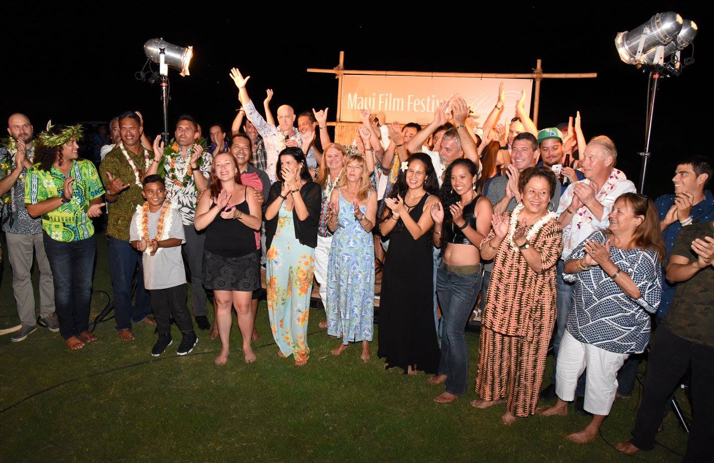 KULEANA writer/director Brian Kohne and the cast & crew at the Maui Film Festival world premiere