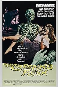 Christopher Lee, Peter Cushing, and Lorna Heilbron in The Creeping Flesh (1973)