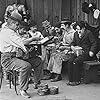 Charles Chaplin, Albert Austin, Eric Campbell, John Rand, and Leo White in Behind the Screen (1916)