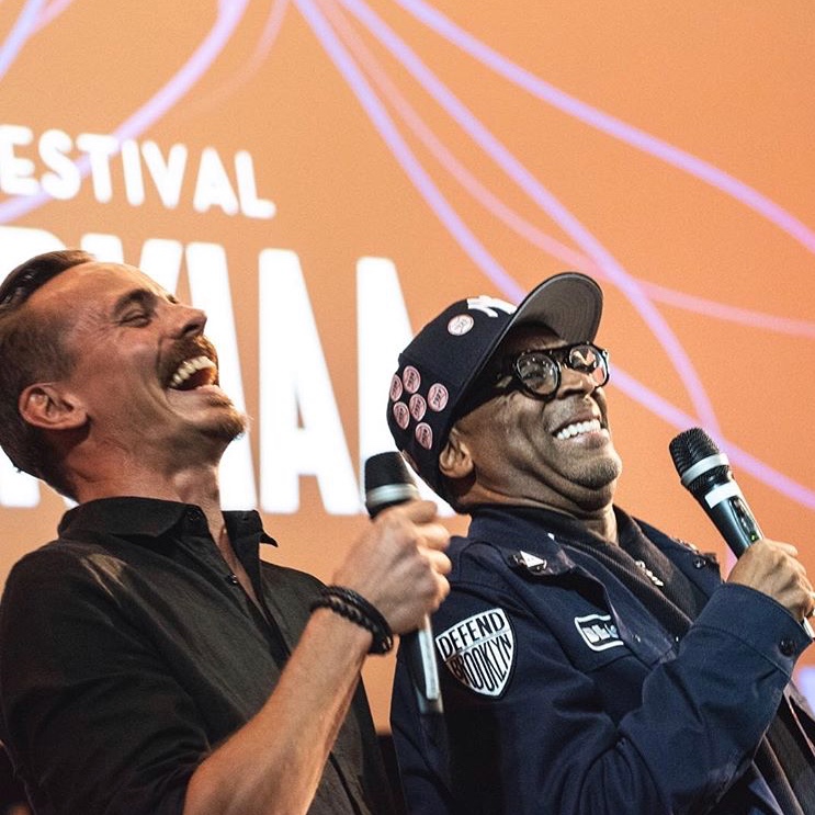 Jasper Pääkkönen and Spike Lee at the HIFF festival