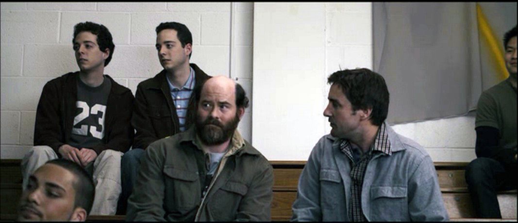 Luke Wilson, David Koechner, and Perry Zuares in Tenure (2008)