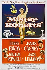 James Cagney, Henry Fonda, Jack Lemmon, and William Powell in Mister Roberts (1955)