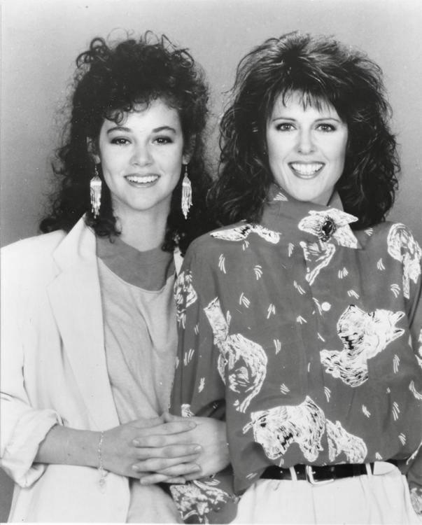 Pam Dawber and Rebecca Schaeffer in My Sister Sam (1986)