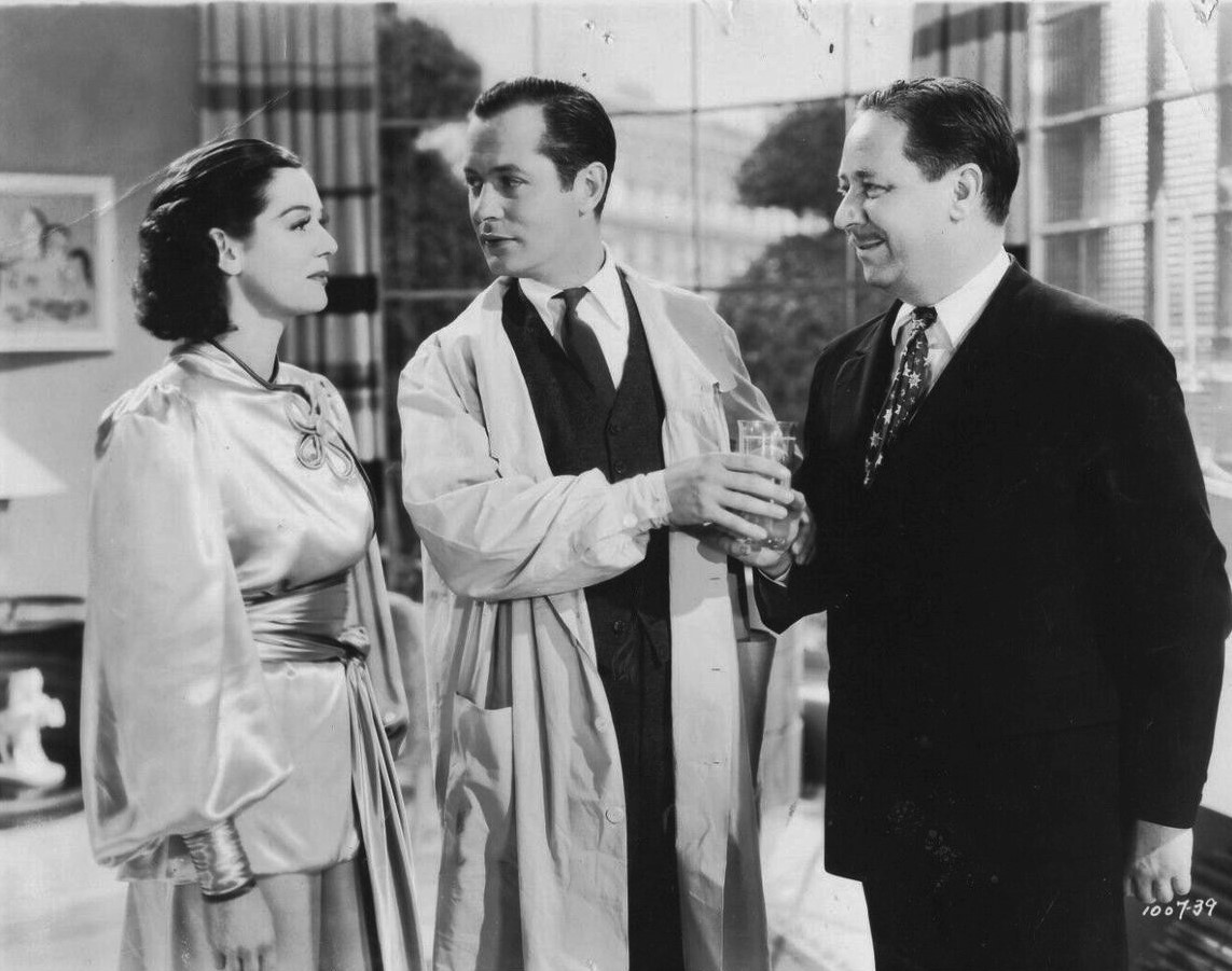 Robert Benchley, Robert Montgomery, and Rosalind Russell in Live, Love and Learn (1937)