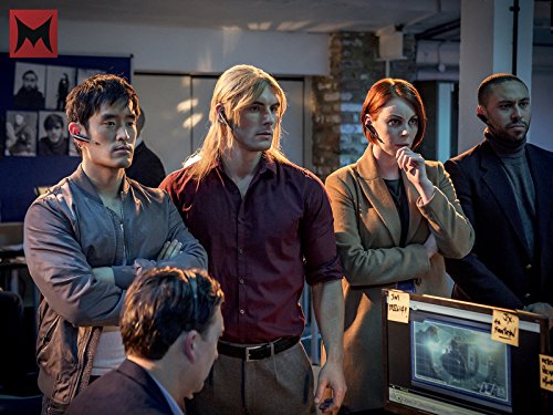 Alexis Rodney, Gillian MacGregor, Christian Howard, and Mike Moh in Street Fighter: Resurrection (2016)