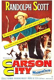 Randolph Scott and Lucille Norman in Carson City (1952)