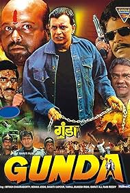 Mithun Chakraborty and Mukesh Rishi in Gunda (1998)