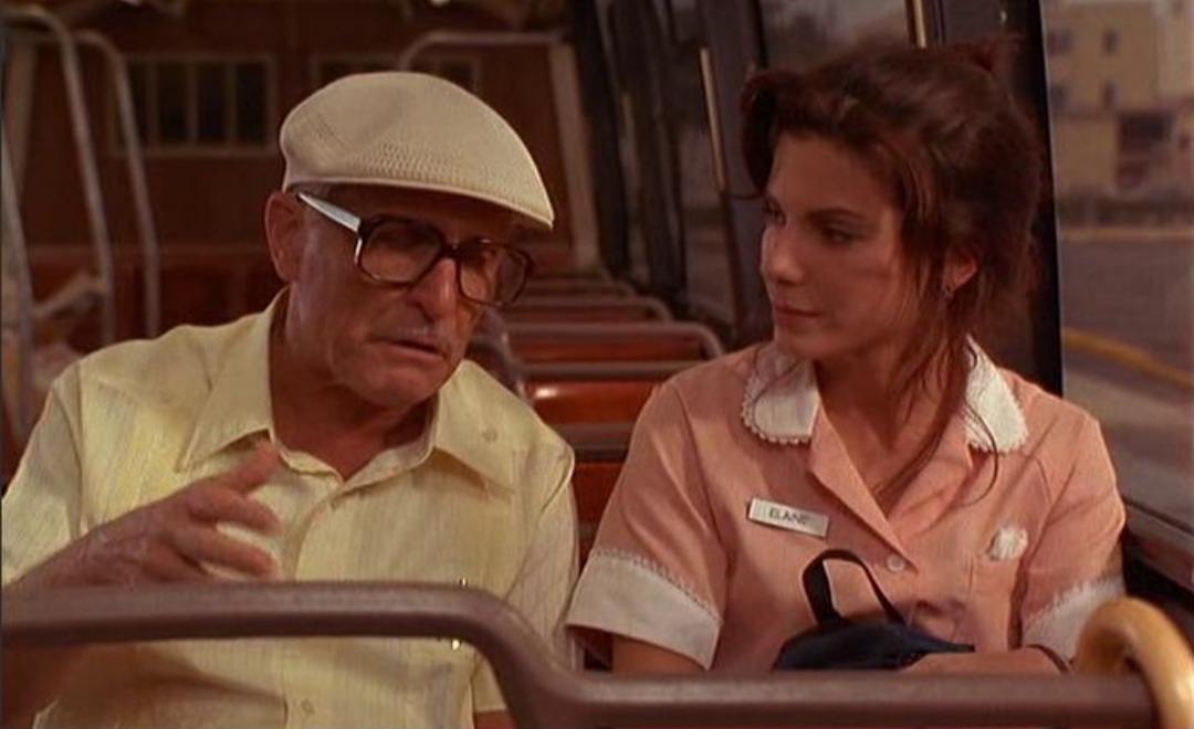 Sandra Bullock and Robert Duvall in Wrestling Ernest Hemingway (1993)