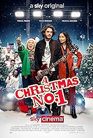 Darryl Mundoma, Benji Colson, George Walker, Freida Pinto, Ashley Margolis, Iwan Rheon, Helena Zengel, and Joshua Sinclair-Evans in A Christmas Number One (2021)