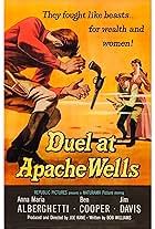 Anna Maria Alberghetti, Ben Cooper, Jim Davis, and Joseph Kane in Duel at Apache Wells (1957)