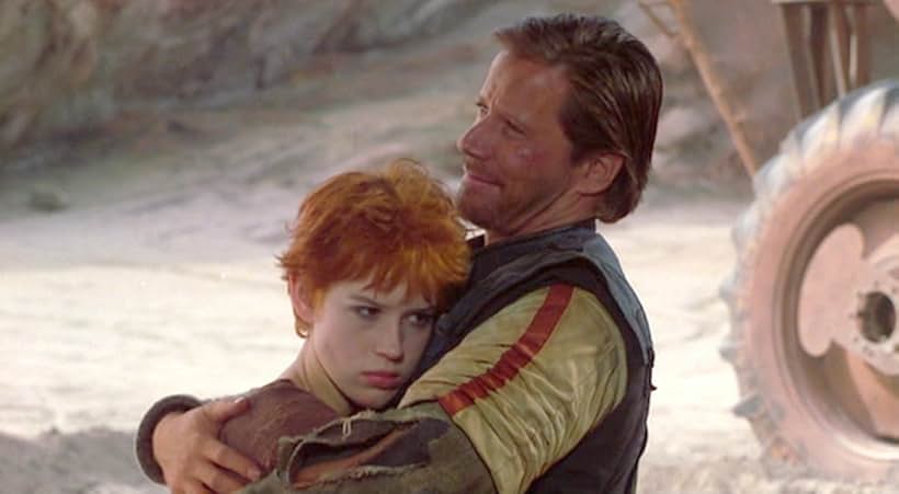 Molly Ringwald and Peter Strauss in Spacehunter: Adventures in the Forbidden Zone (1983)