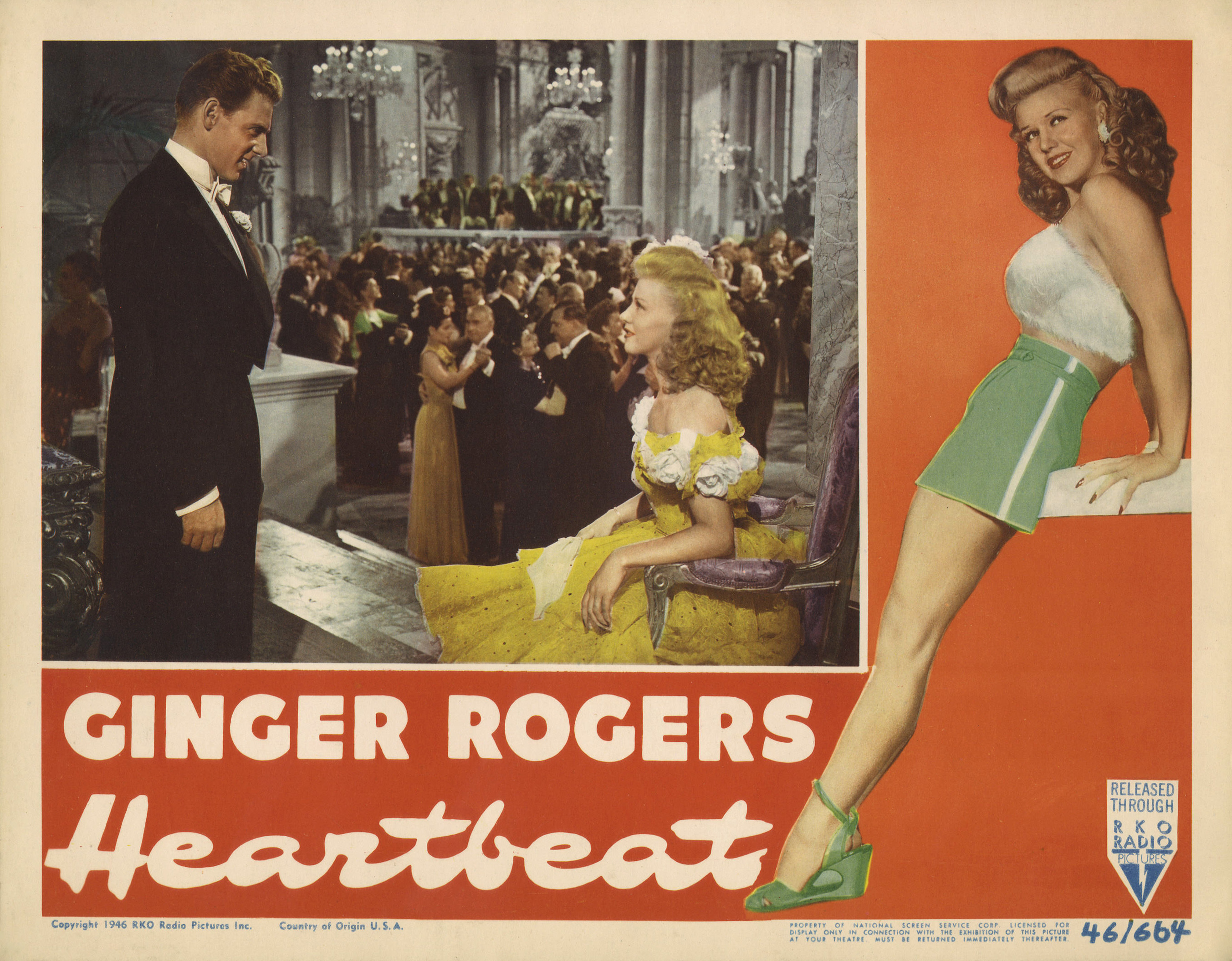 Ginger Rogers and Jean-Pierre Aumont in Heartbeat (1946)