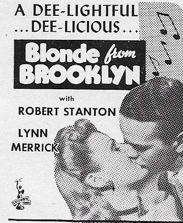 Bob Haymes and Lynn Merrick in Blonde from Brooklyn (1945)