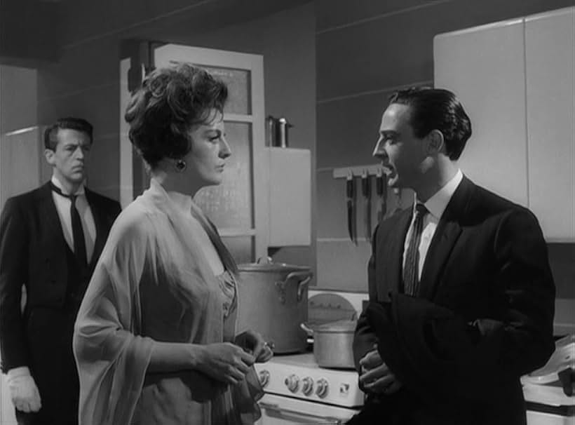 Claudio Brook, David Hayat, and Lucy Gallardo in The Exterminating Angel (1962)