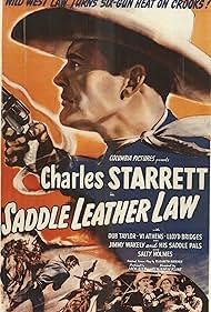 Charles Starrett in Saddle Leather Law (1944)