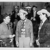 James Stewart, Rock Hudson, and Arthur Kennedy in Bend of the River (1952)