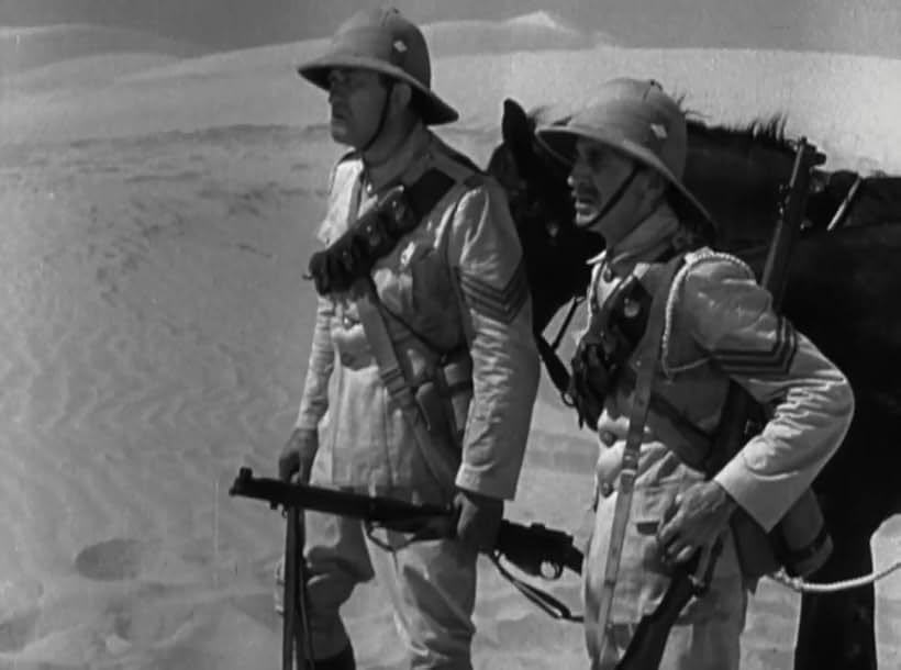 Brandon Hurst and Victor McLaglen in The Lost Patrol (1934)