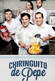 Jesús Bonilla, Dafne Fernández, Santi Millán, Adrián Rodríguez, and El Langui in Chiringuito de Pepe (2014)