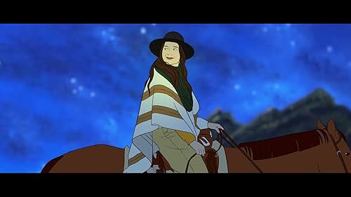 A rotoscoped time travel western.