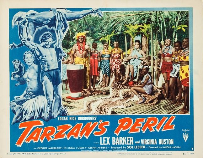 Lex Barker, Dorothy Dandridge, Virginia Huston, Juanita Moore, and Jamel Frazier in Tarzan's Peril (1951)