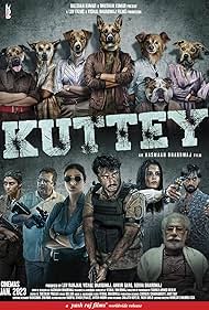 Tabu, Naseeruddin Shah, Kumud Mishra, Konkona Sen Sharma, Arjun Kapoor, Radhika Madan, and Shardul Bharadwaj in Kuttey (2023)