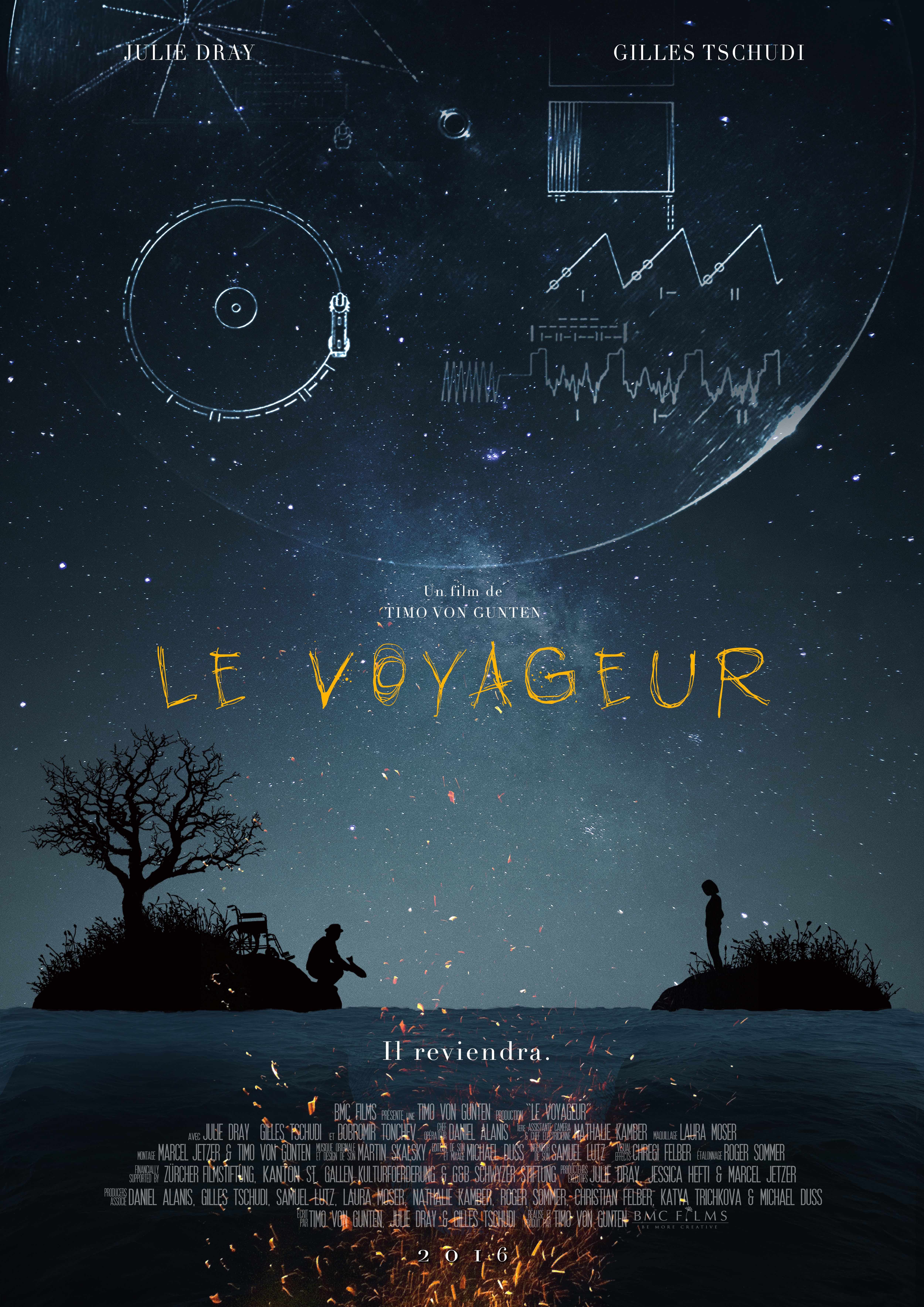 Julie Dray, Gilles Tschudi, Martin Skalsky, Marcel Jetzer, Timo von Gunten, Daniel Alanis, and Dobromir Tonchew in Le Voyageur (2016)