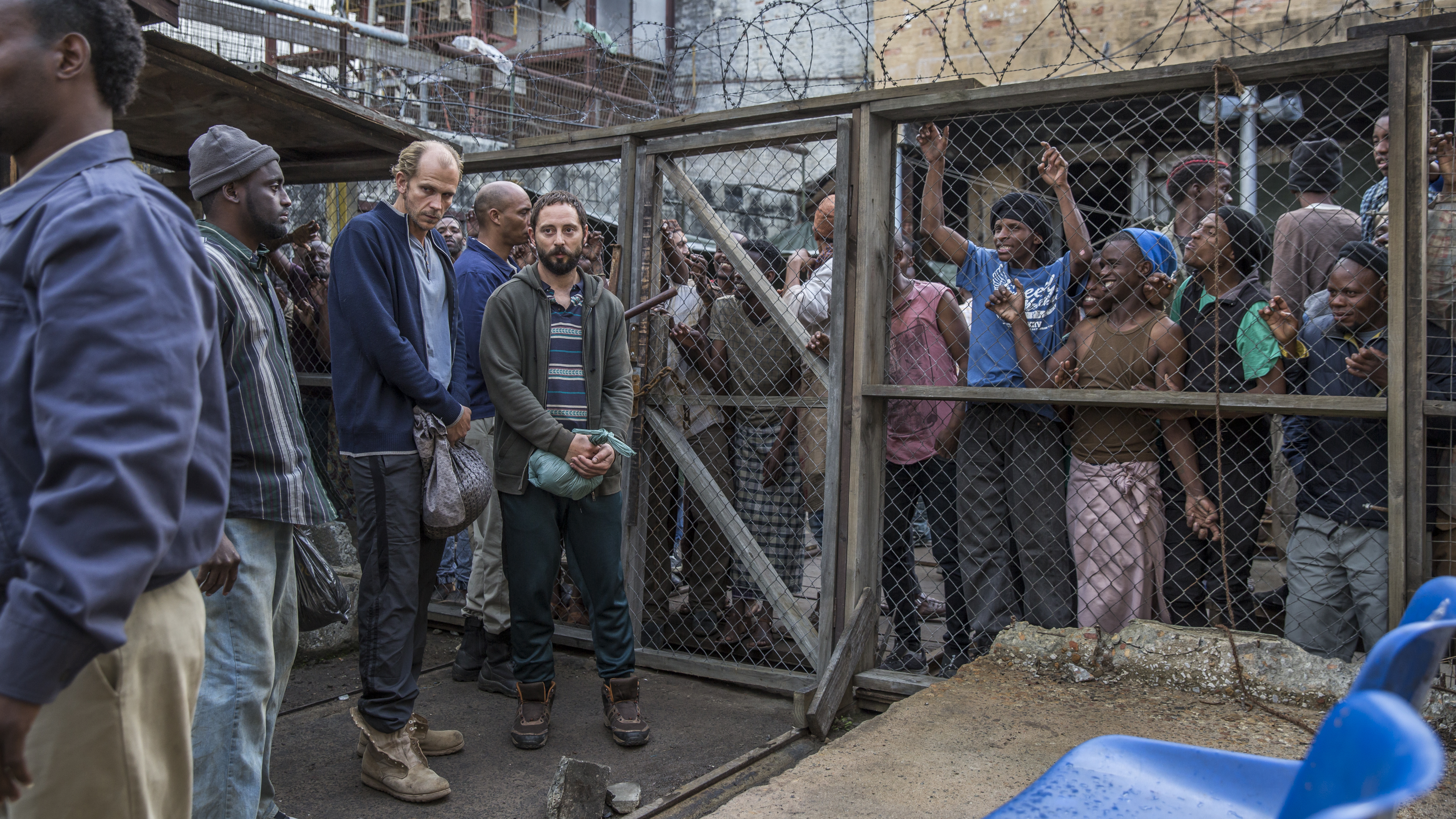 Matias Varela and Gustaf Skarsgård in 438 Days (2019)