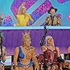 Gala Varo, Regina Voce, Taiga Brava, Cristian Peralta, Matraka Traka, Óscar Madrazo, and Esteban Inzua in Drag Race México (2023)