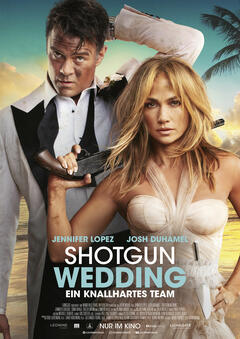 Jennifer Lopez and Josh Duhamel in Shotgun Wedding (2022)