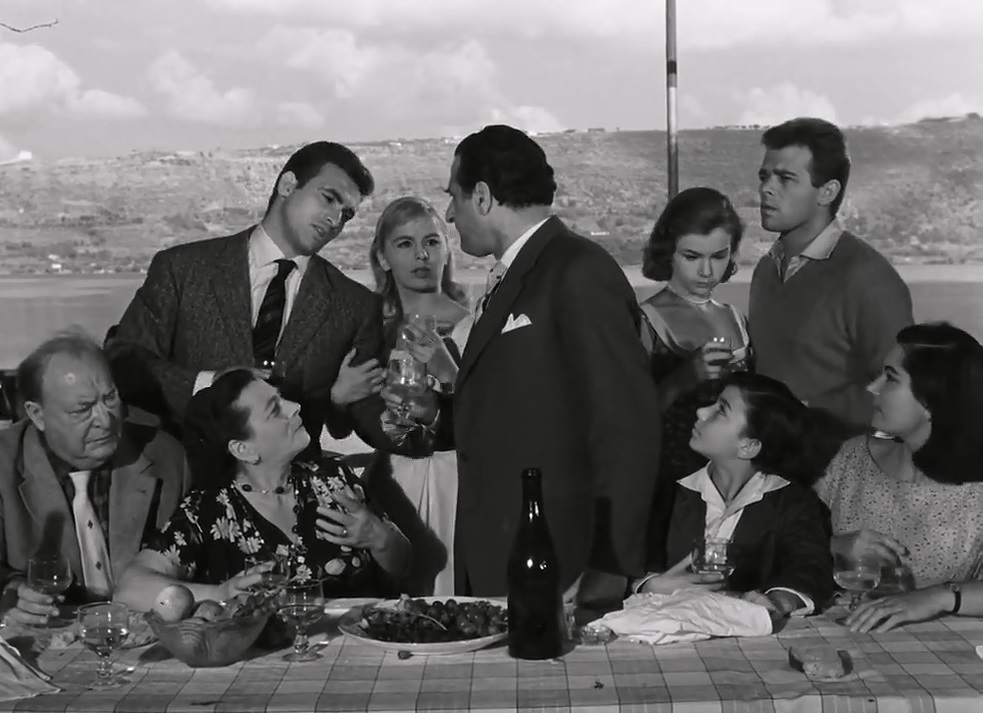 Maurizio Arena, Gildo Bocci, Memmo Carotenuto, Lorella De Luca, Lina Ferri, Alessandra Panaro, Renato Salvatori, and Giancarlo Zarfati in Belle ma povere (1957)