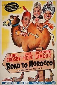 Bing Crosby, Bob Hope, and Dorothy Lamour in Road to Morocco (1942)