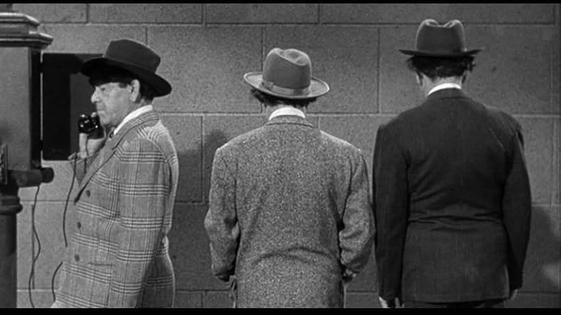 Moe Howard, Larry Fine, and Shemp Howard in Blunder Boys (1955)