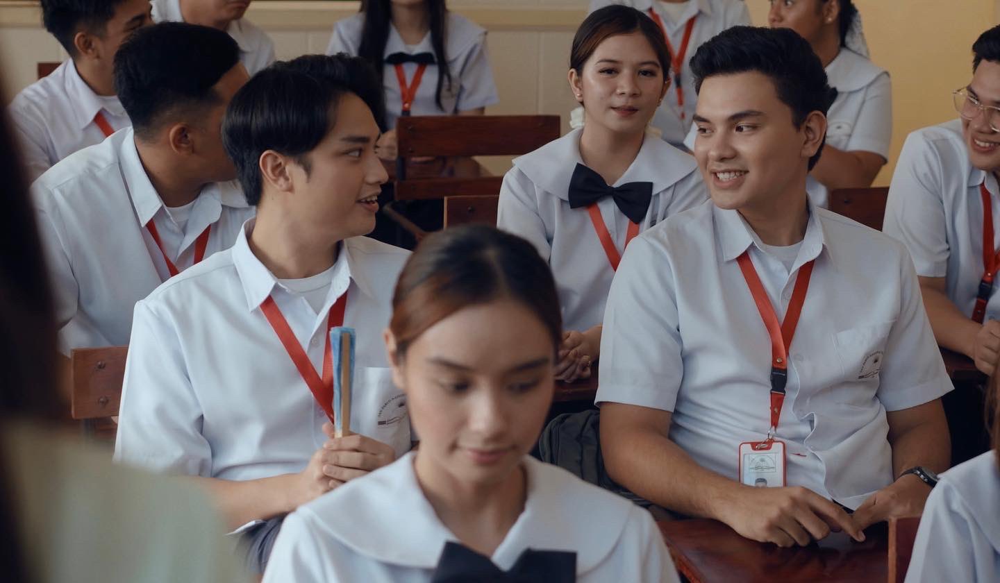 Isaiah Dela Cruz and Kych Minemoto in My Teacher (2022)