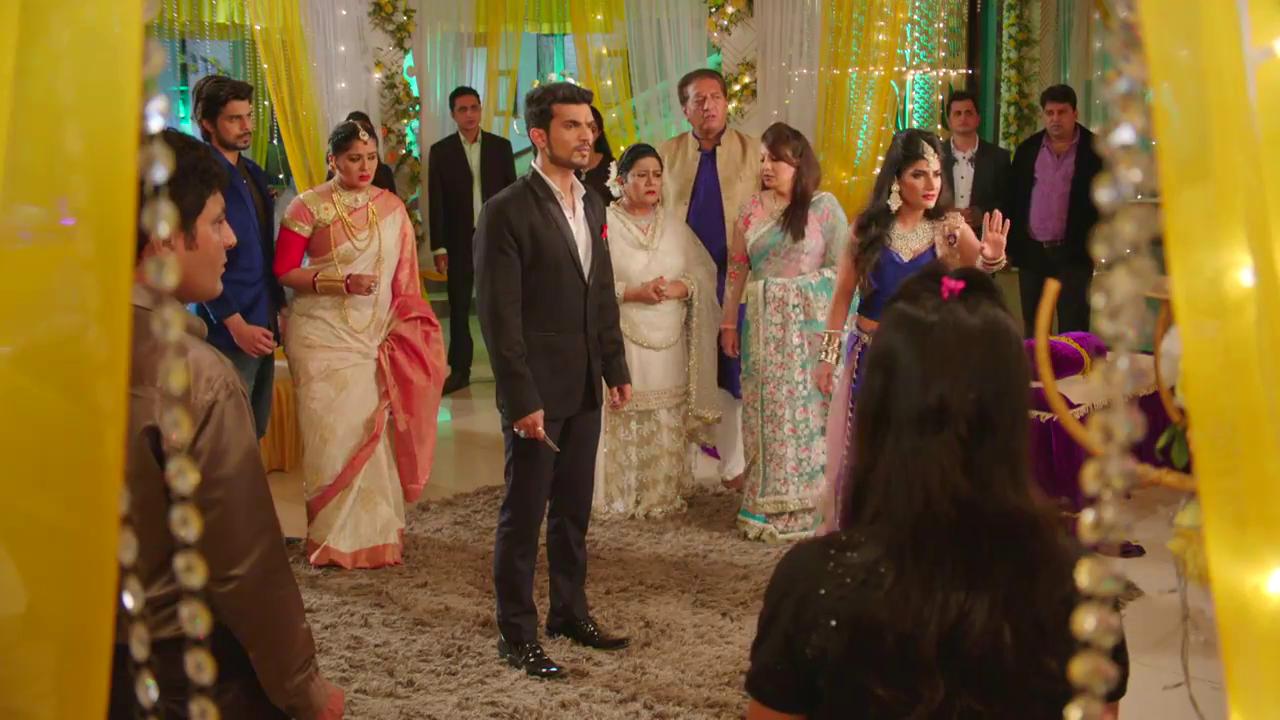 Sudha Chandran, Kaushal Kapoor, Shahnaz Rizwan, and Arjun Bijlani in Naagin (2015)