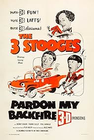 Moe Howard, Larry Fine, and Shemp Howard in Pardon My Backfire (1953)