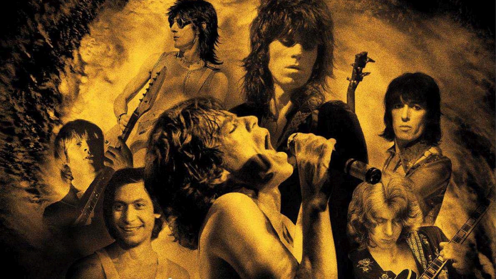 Mick Jagger, Brian Jones, Keith Richards, Bill Wyman, and The Rolling Stones in Crossfire Hurricane (2012)