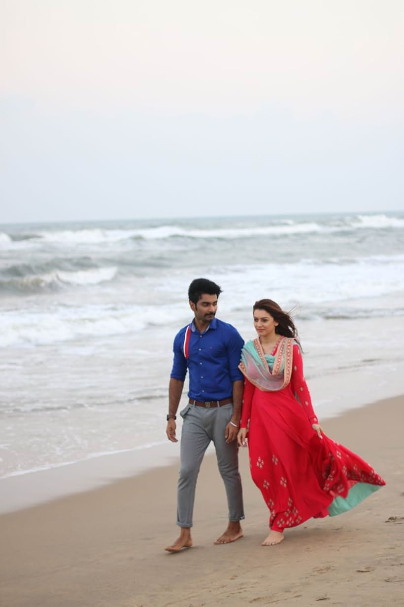 Hansika Motwani and Atharvaa Murali in 100 (2019)