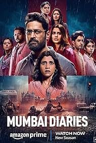 Natasha Bharadwaj, Konkona Sen Sharma, Parambrata Chattopadhyay, Mrunmayee Deshpande, Mohit Raina, Tina Desai, Shreya Dhanwanthary, Satyajeet Dubey, and Ridhi Dogra in Mumbai Diaries (2021)