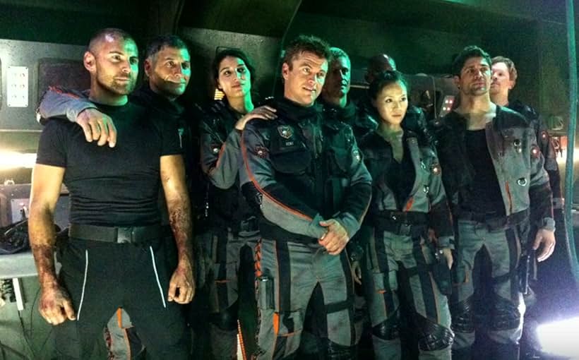 Luke Ford, Bren Foster, Luke Hemsworth, and Grace Huang in Infini (2015)