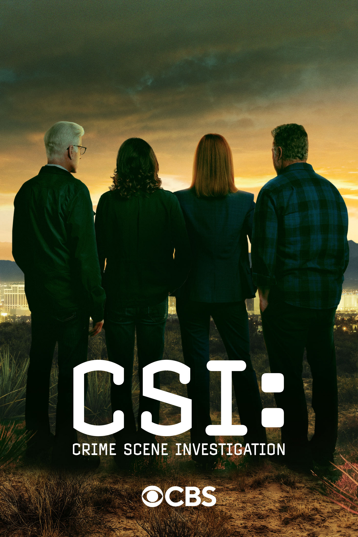 Ted Danson, Marg Helgenberger, Jorja Fox, and William Petersen in CSI: Crime Scene Investigation (2000)