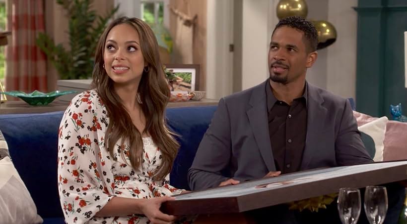 Amber Stevens West and Damon Wayans Jr. in Happy Together (2018)