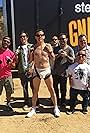 Jason 'Wee Man' Acuña, Dave England, Johnny Knoxville, Bam Margera, Ehren McGhehey, Chris Pontius, Steve-O, Preston Lacy, and Brandon Novak in Steve-O: Gnarly (2020)