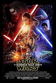 Harrison Ford, Anthony Daniels, Carrie Fisher, Kenny Baker, Peter Mayhew, Oscar Isaac, Brian Herring, Lupita Nyong'o, Dave Chapman, Adam Driver, Gwendoline Christie, John Boyega, and Daisy Ridley in Star Wars - Il risveglio della Forza (2015)